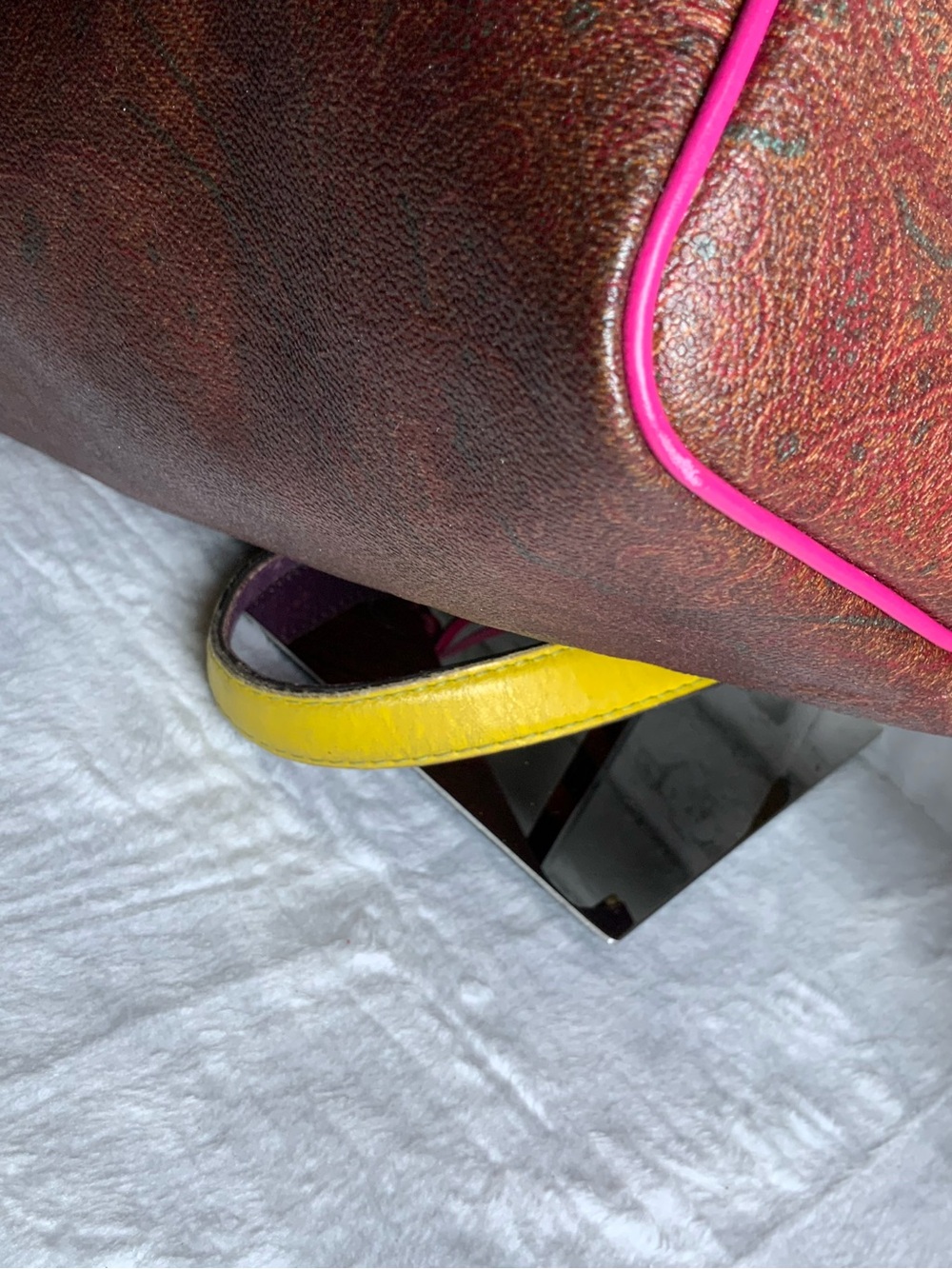 Etro Boston Bag WITH Lock and Key - Picture 16 of 16